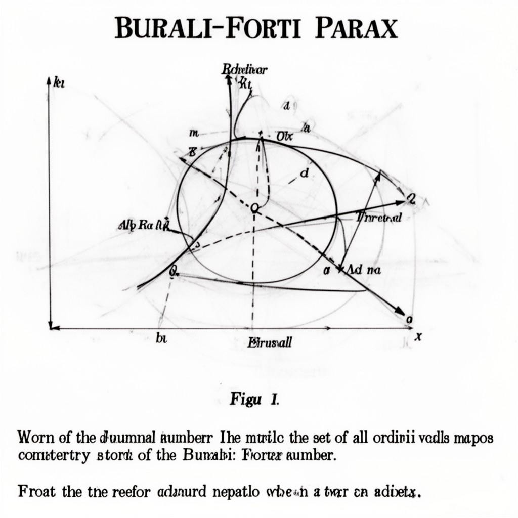 AI-generated illustration of Burali-Forti paradox