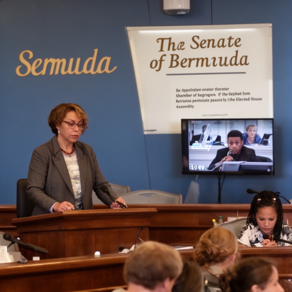 AI-generated illustration of Senate of Bermuda