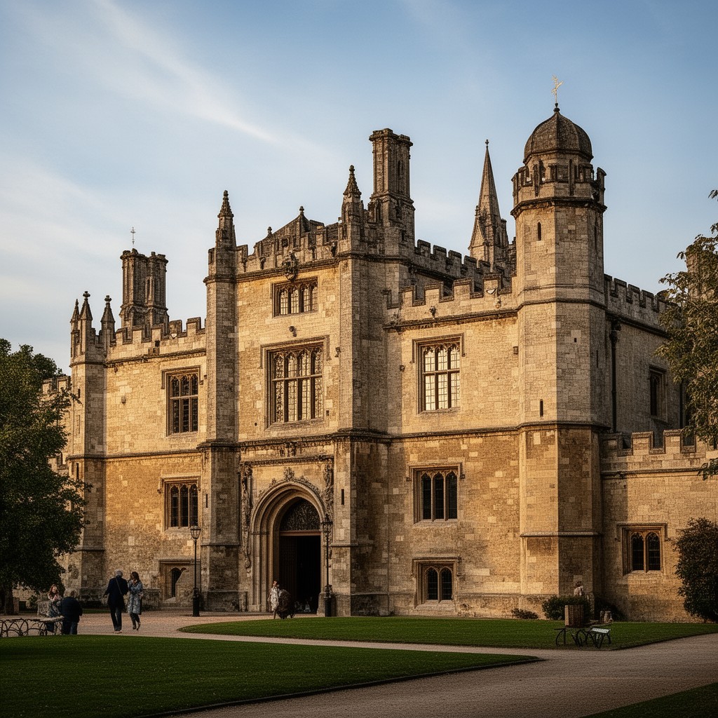 AI-generated illustration of Beaumont Palace, Oxford, England