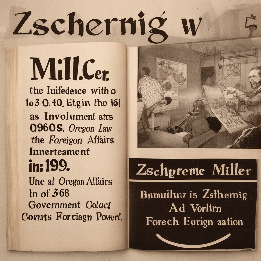 AI-generated illustration of Zschernig v. Miller