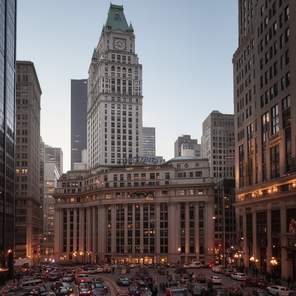 AI-generated illustration of Chicago City Hall