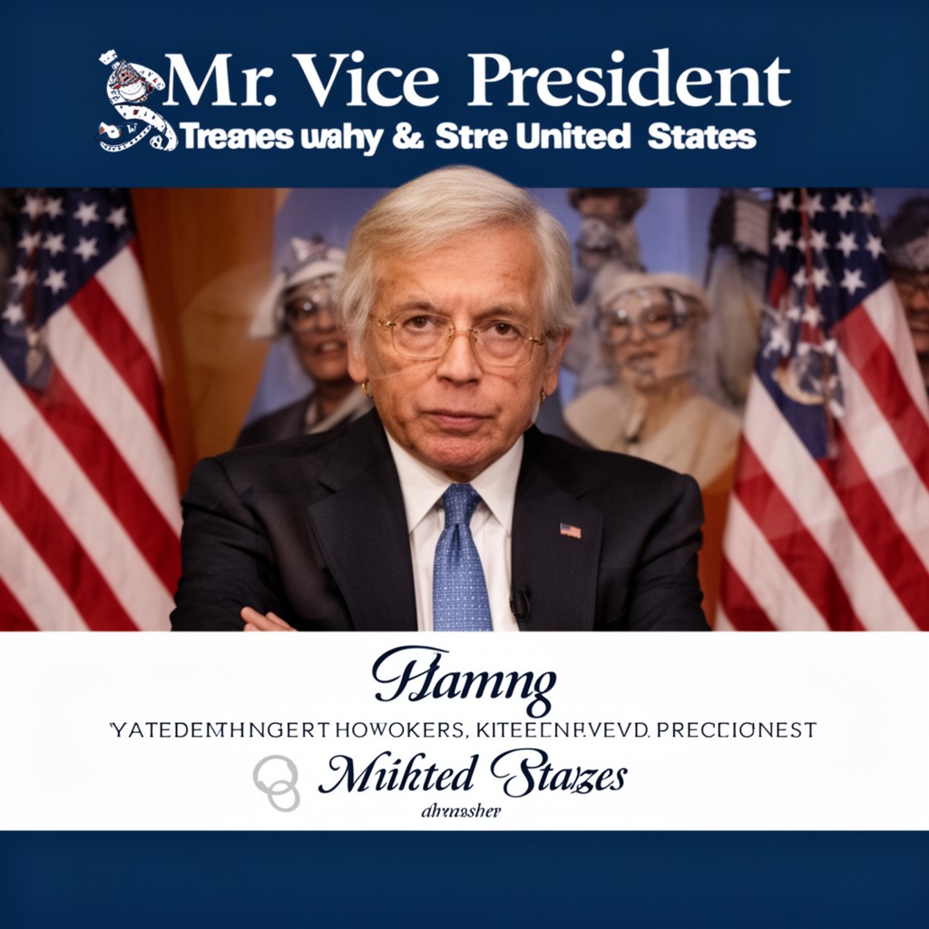 AI-generated illustration of Mr. Vice President