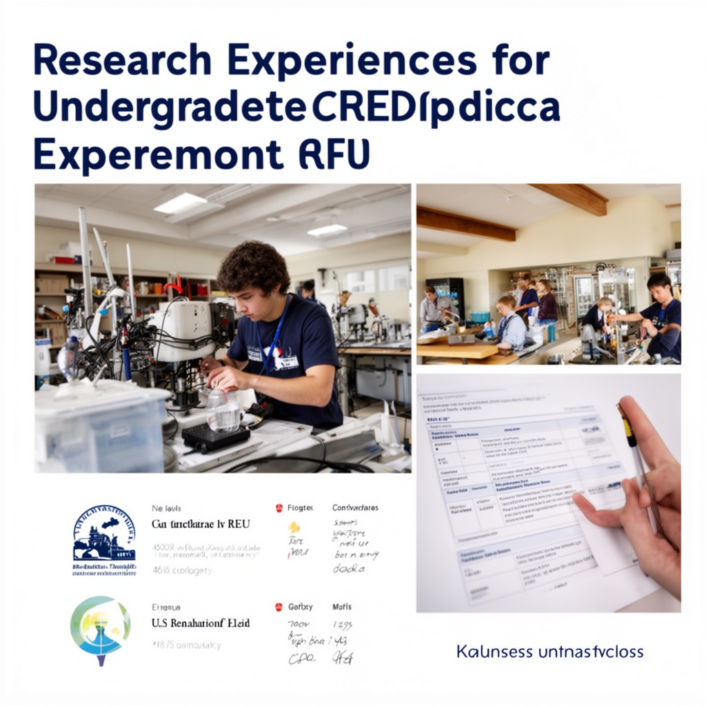 AI-generated illustration of Research Experiences for Undergraduates (REU)
