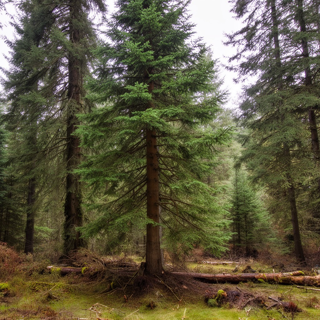 AI-generated illustration of Douglas fir