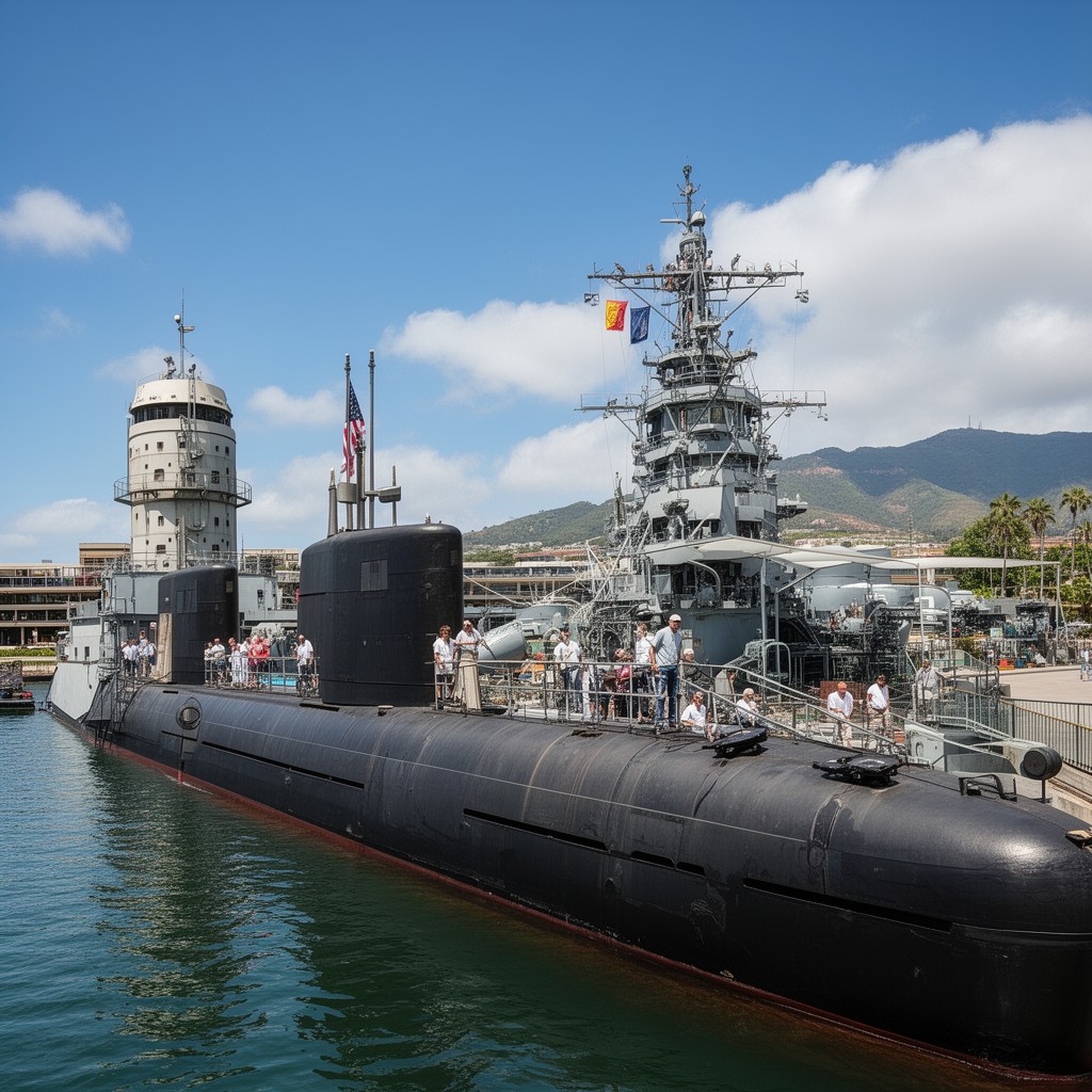 AI-generated illustration of Pacific Fleet Submarine Museum