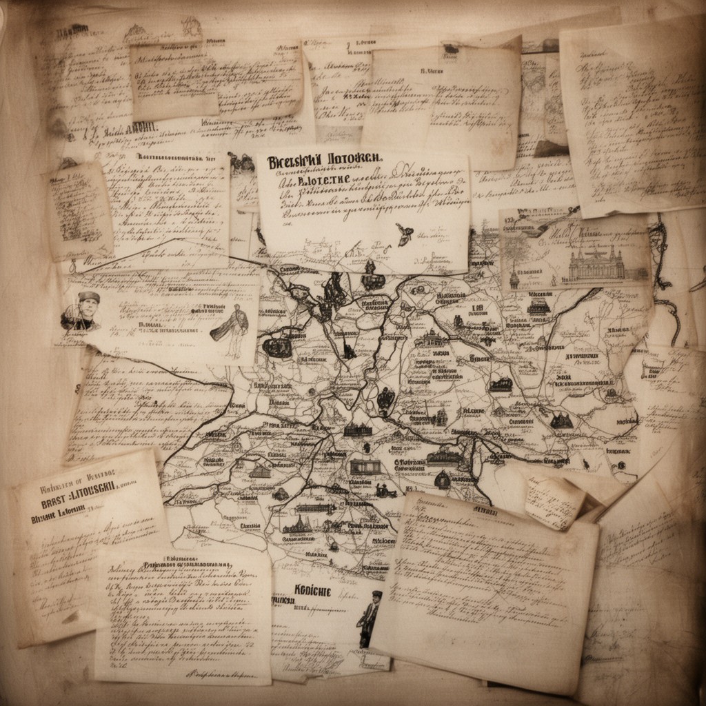 AI-generated illustration of Treaty of Brest-Litovsk