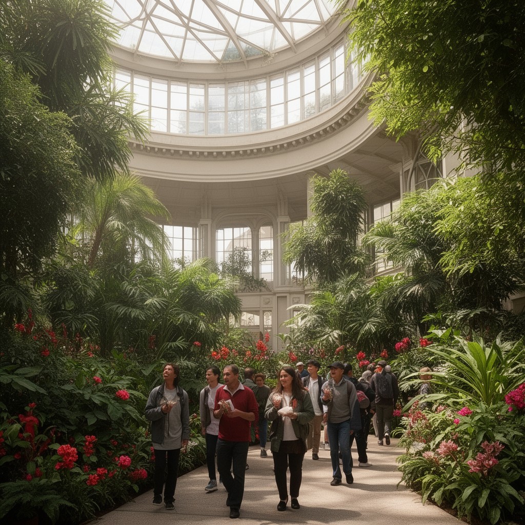 AI-generated illustration of United States Botanic Garden