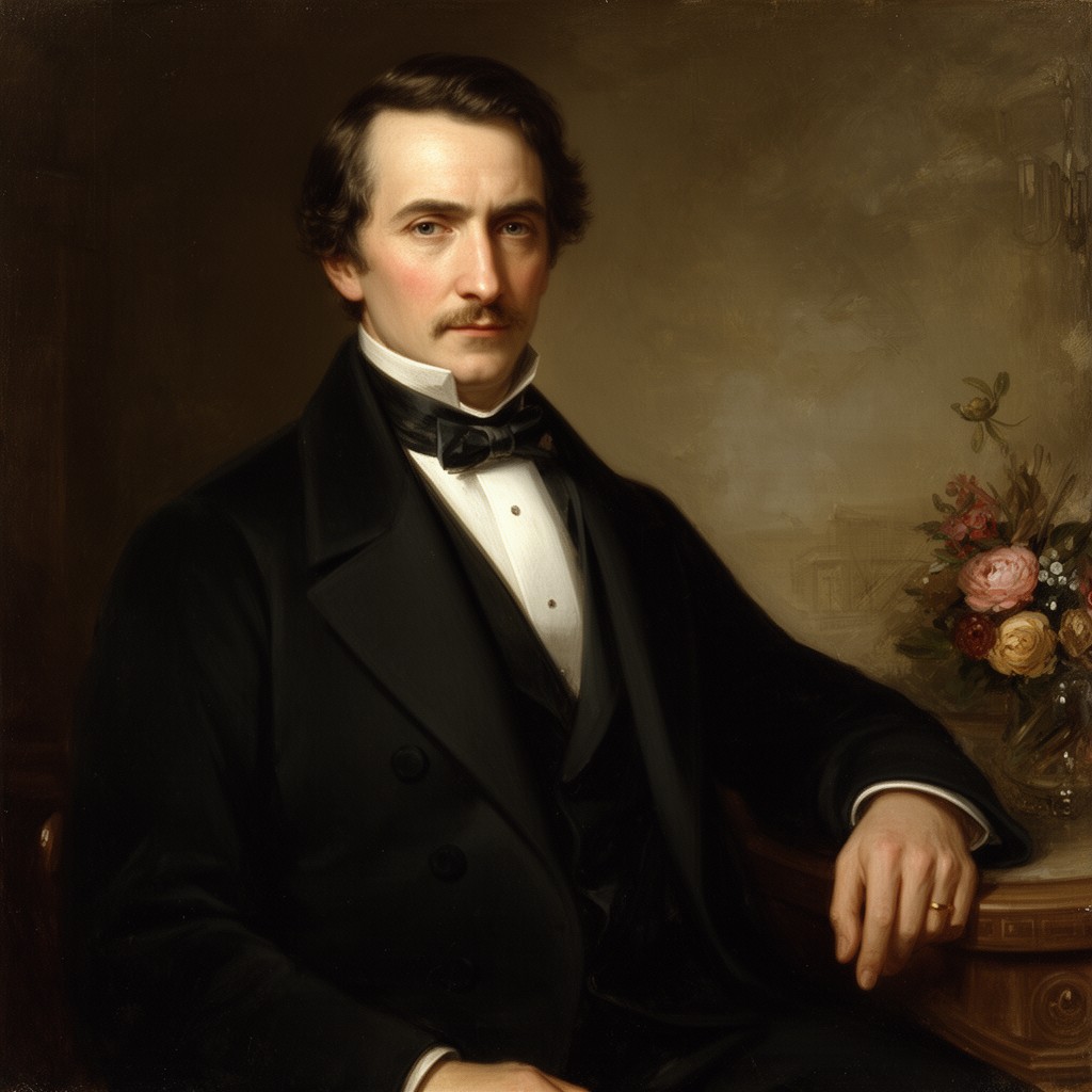 AI-generated illustration of William Lamb, 2nd Viscount Melbourne