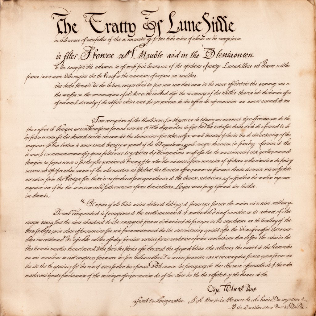 AI-generated illustration of Treaty of Lunéville