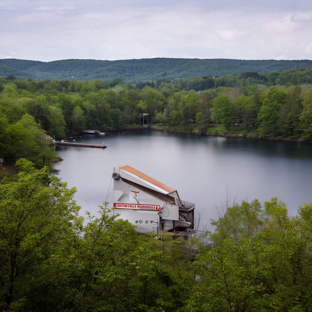 AI-generated illustration of Croton Falls Reservoir
