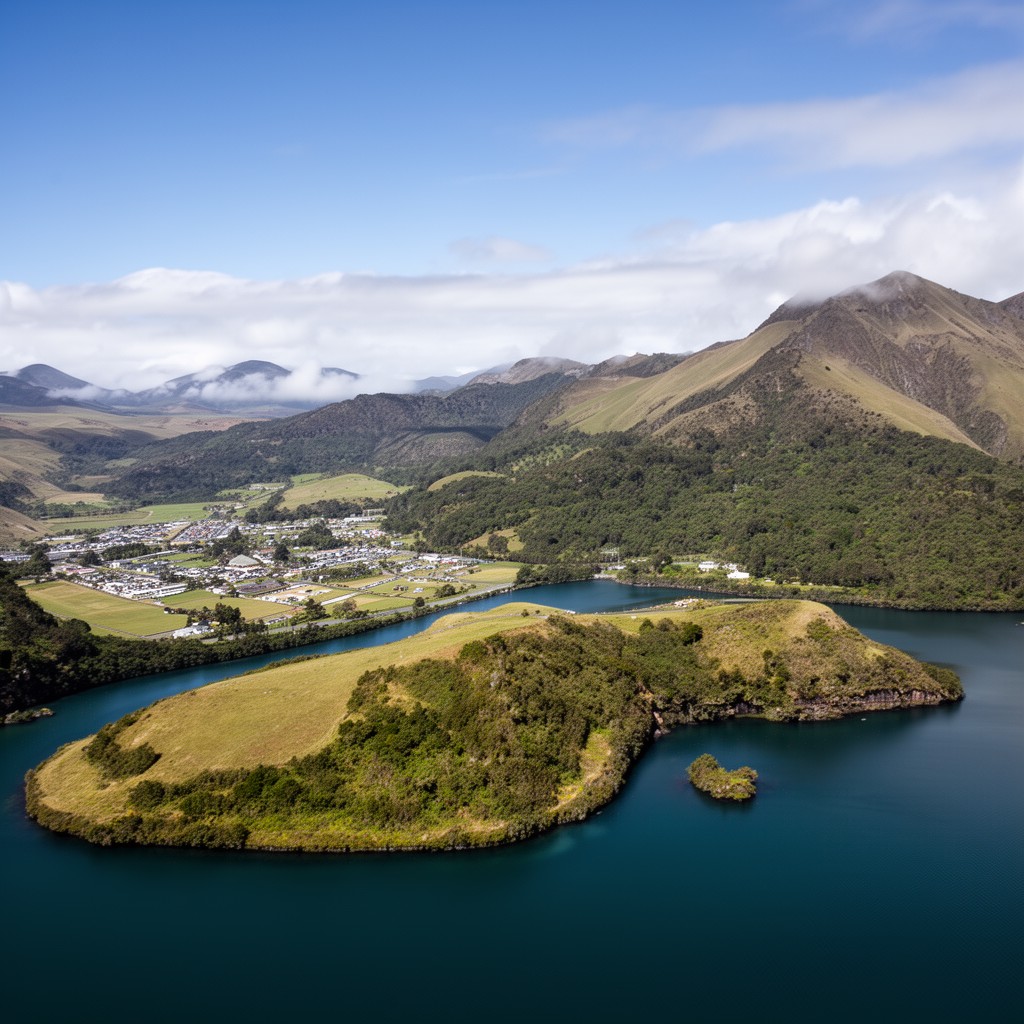 AI-generated illustration of North Island