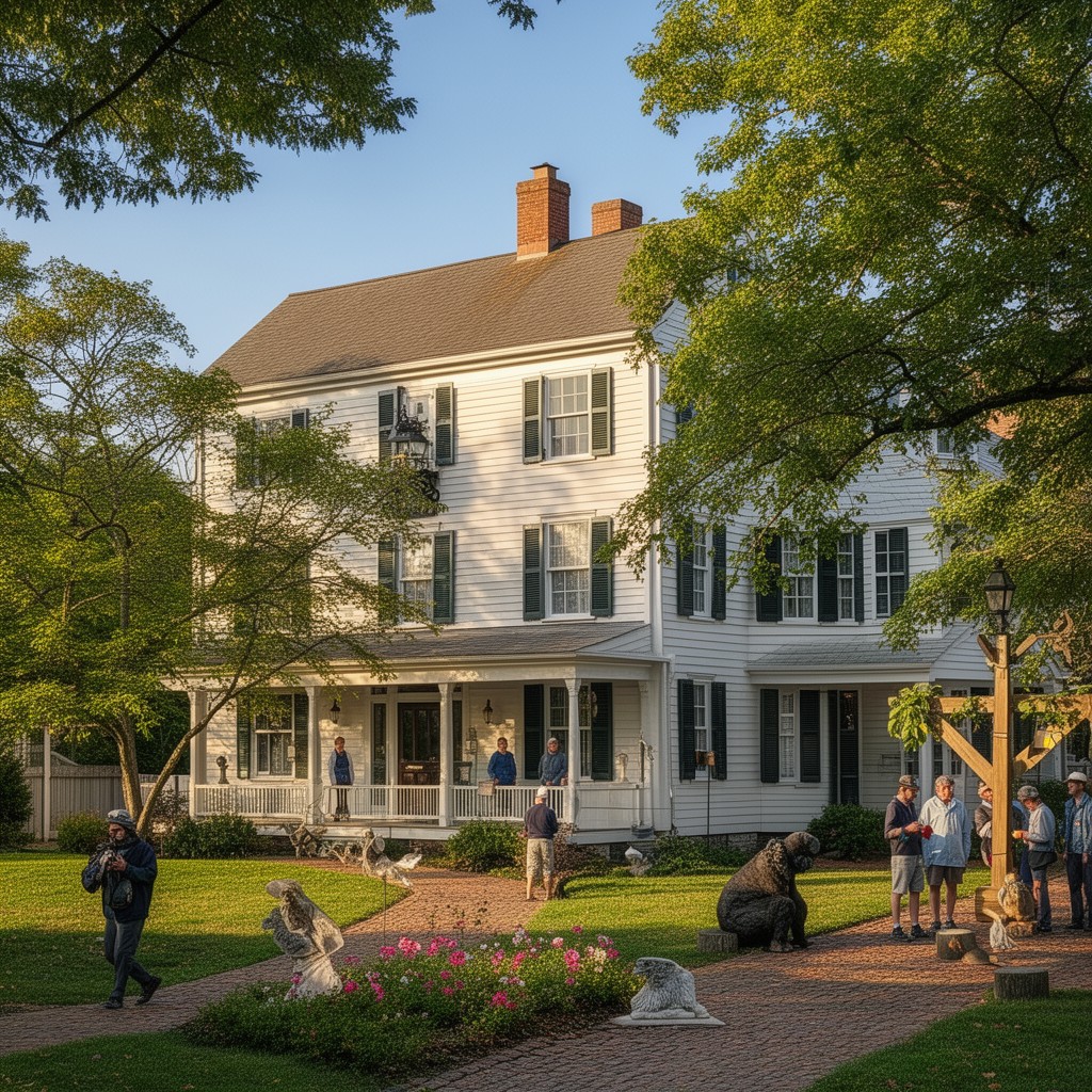 AI-generated illustration of Wadsworth-Longfellow House