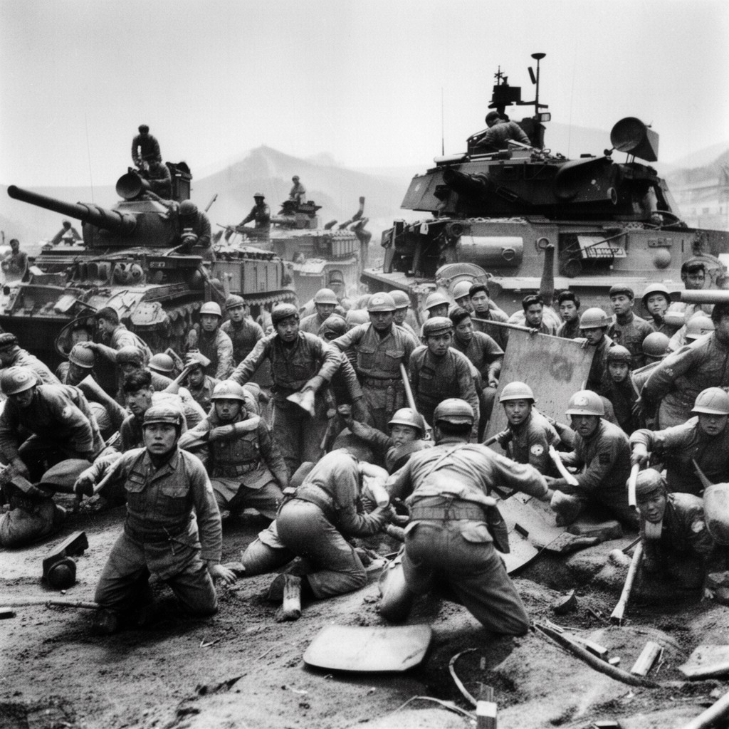 AI-generated illustration of Japanese Kwantung Army