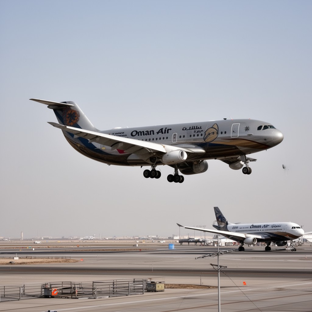 AI-generated illustration of Oman Air