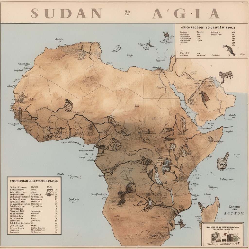AI-generated illustration of Sudan