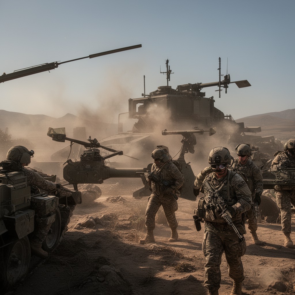 AI-generated illustration of 1st Reconnaissance Battalion