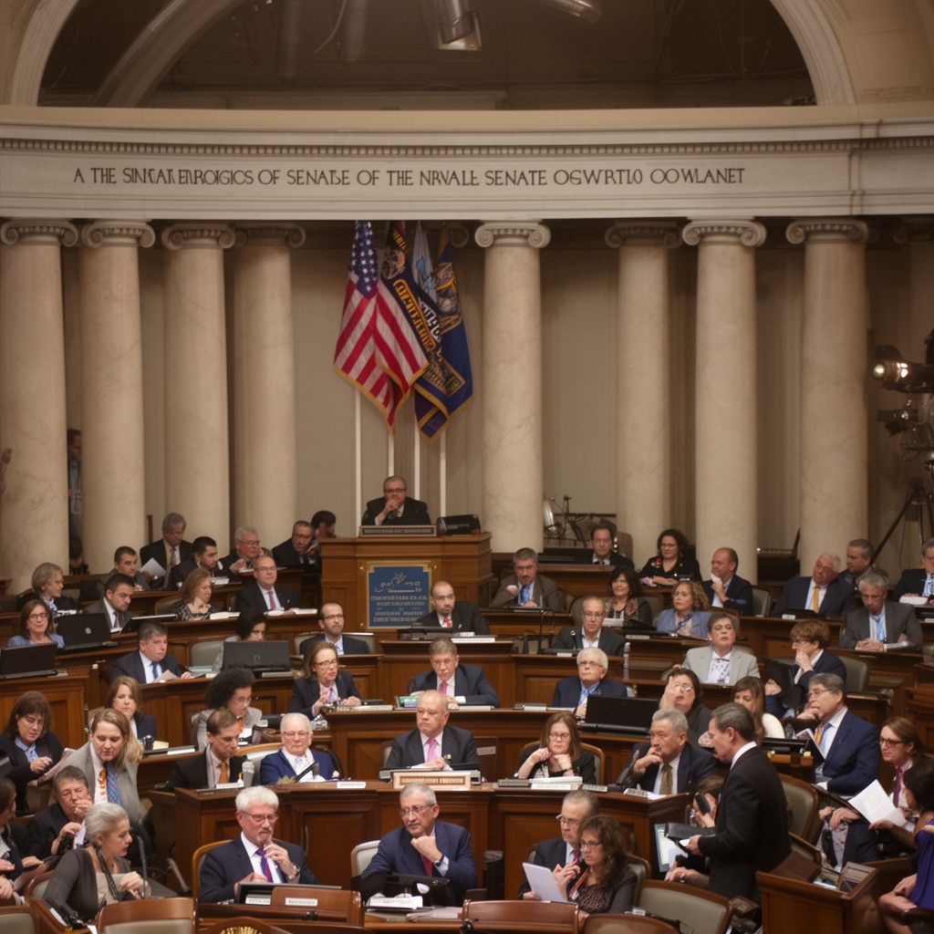 AI-generated illustration of Senate of Puerto Rico