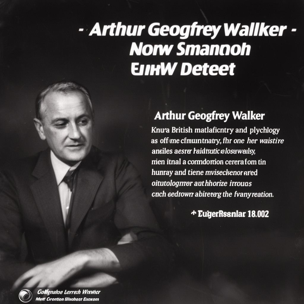 AI-generated illustration of Arthur Geoffrey Walker