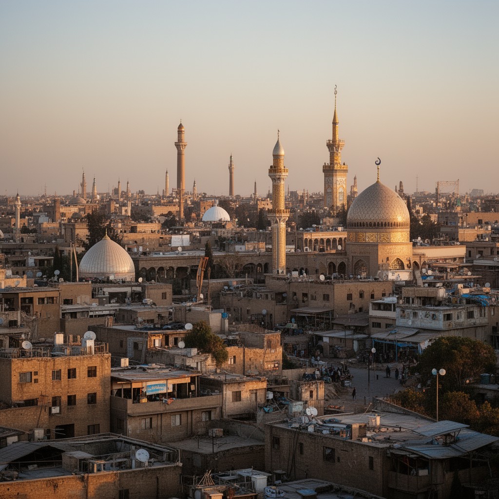 AI-generated illustration of Baghdad