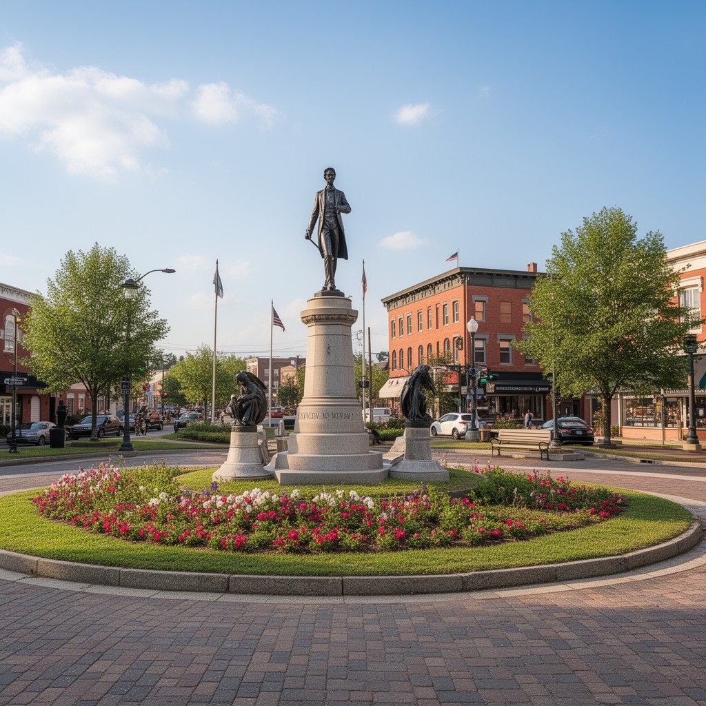 AI-generated illustration of Lincoln Square