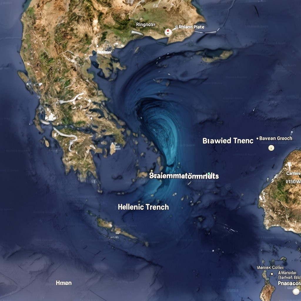 AI-generated illustration of Hellenic Trench