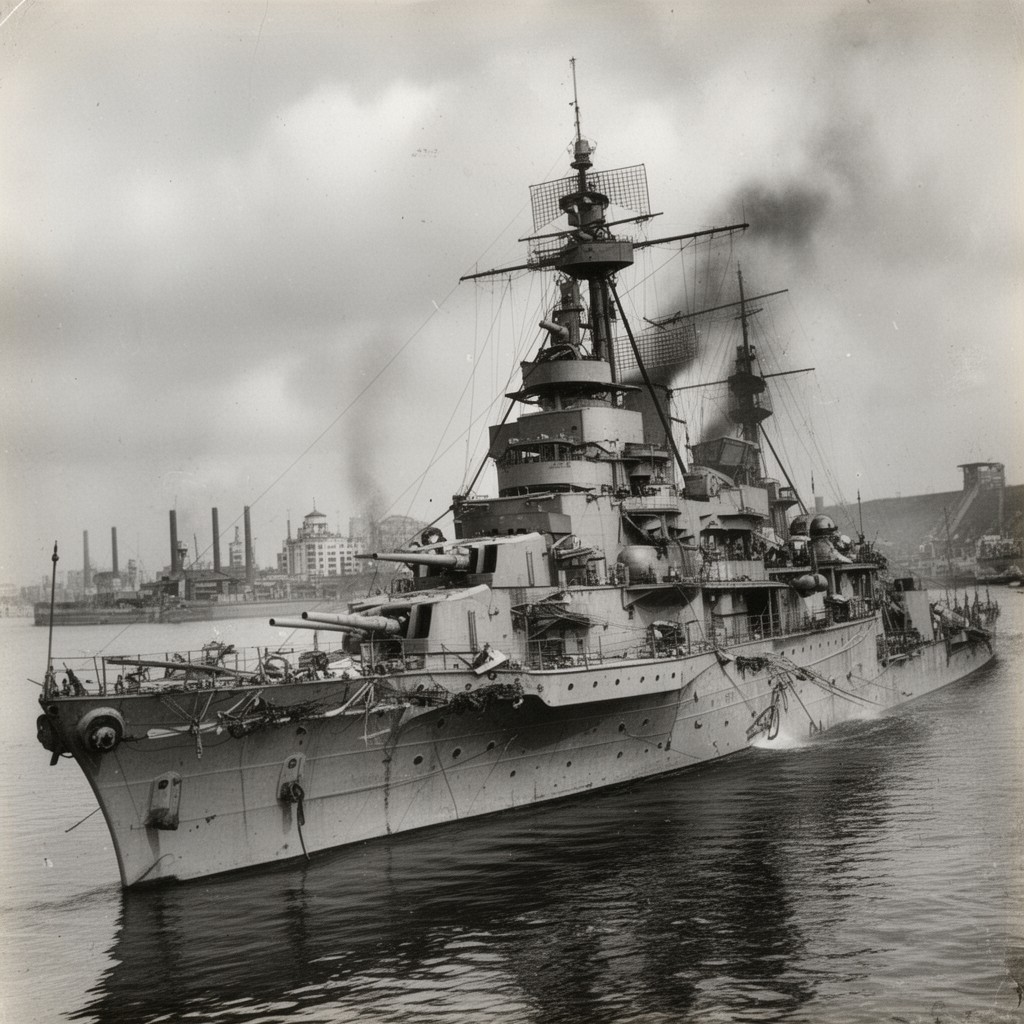 AI-generated illustration of Admiral Graf Spee