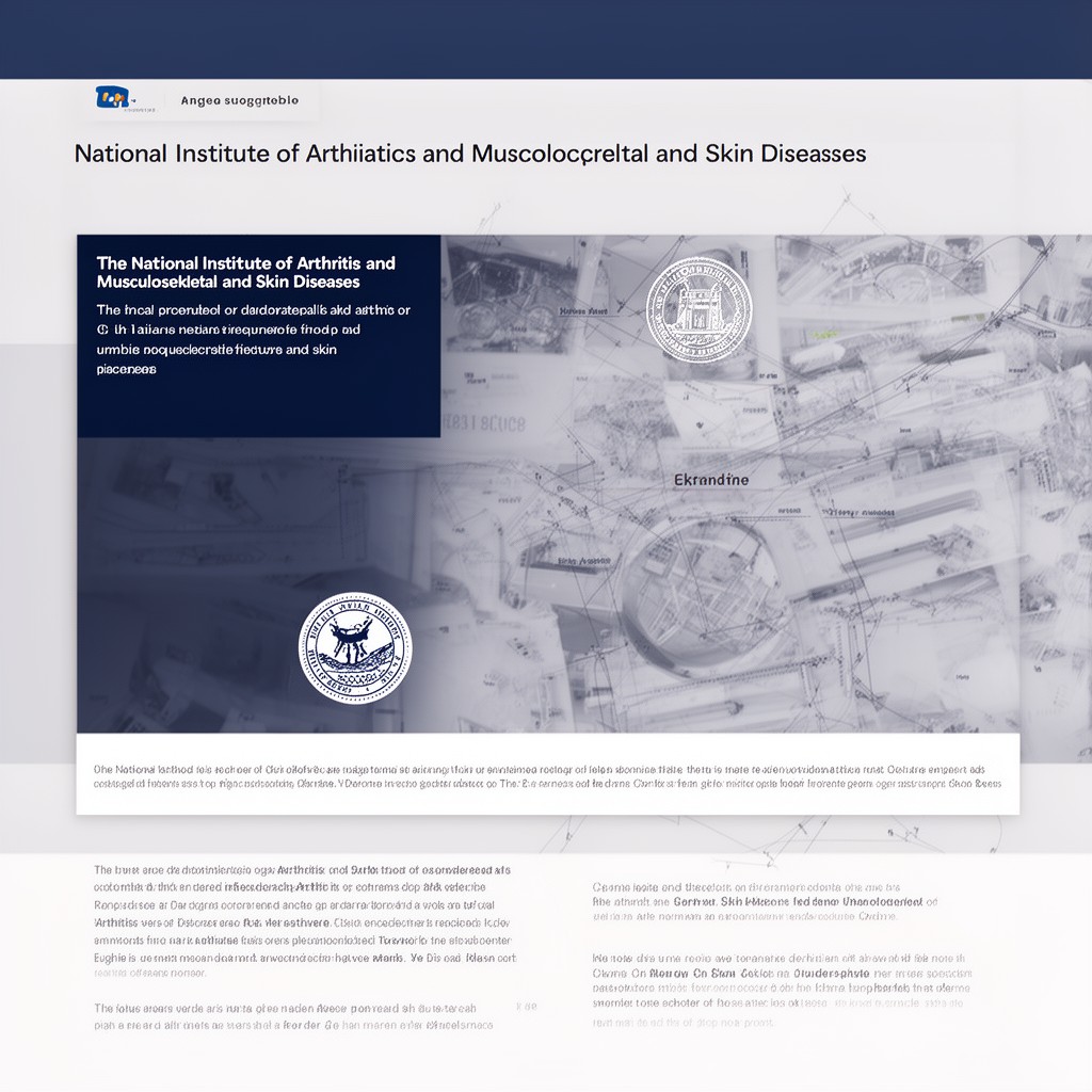 AI-generated illustration of National Institute of Arthritis and Musculoskeletal and Skin Diseases