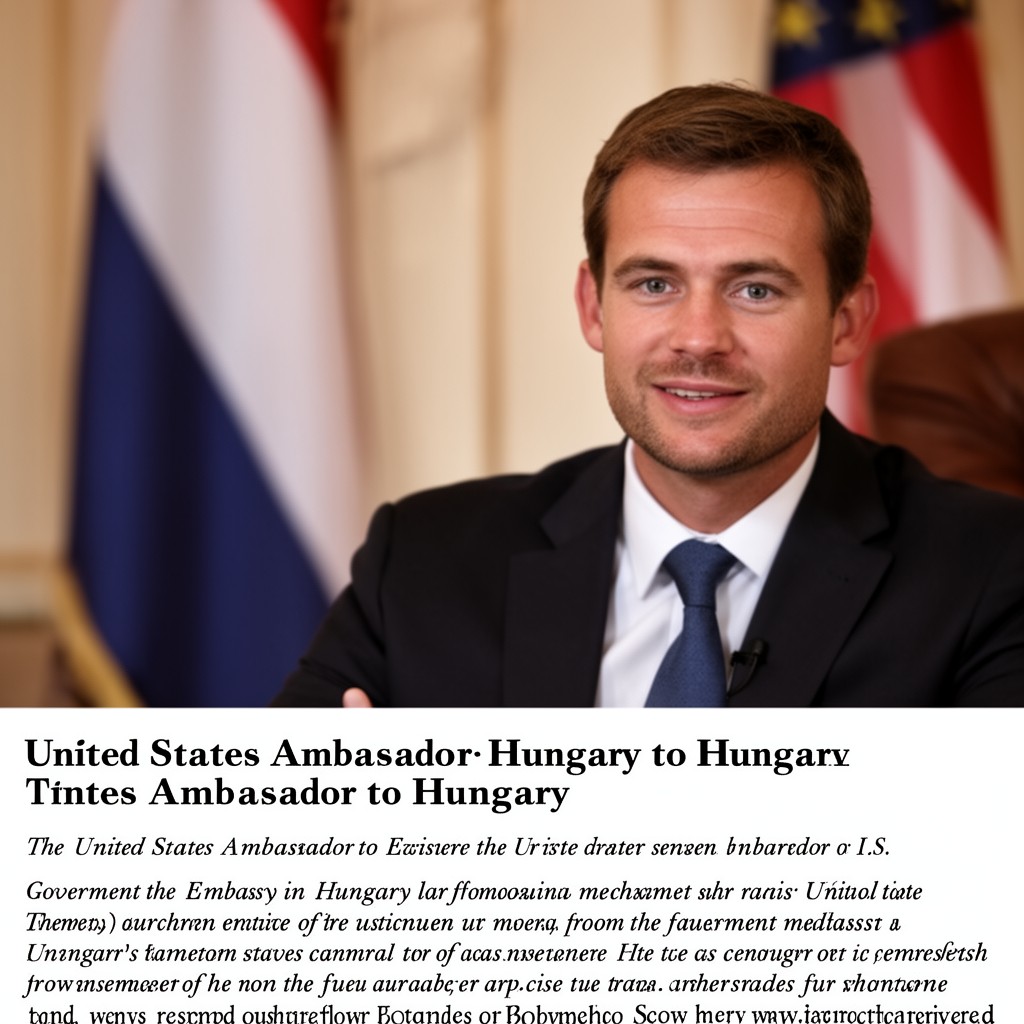 AI-generated illustration of United States Ambassador to Hungary