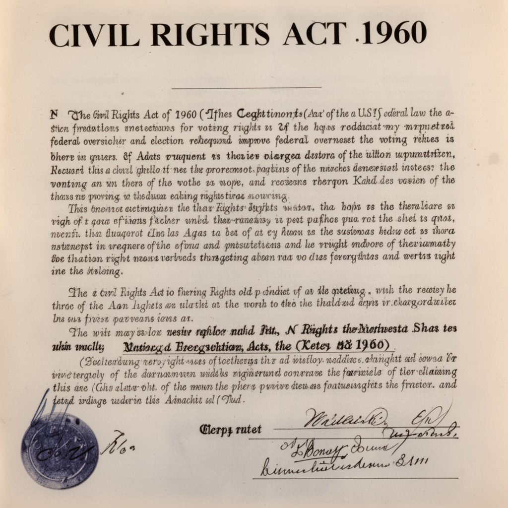 AI-generated illustration of Civil Rights Act of 1960
