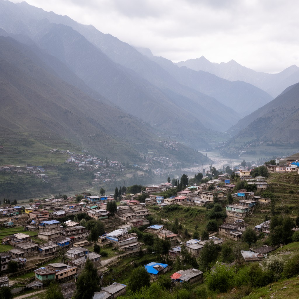 AI-generated illustration of Azad Jammu and Kashmir
