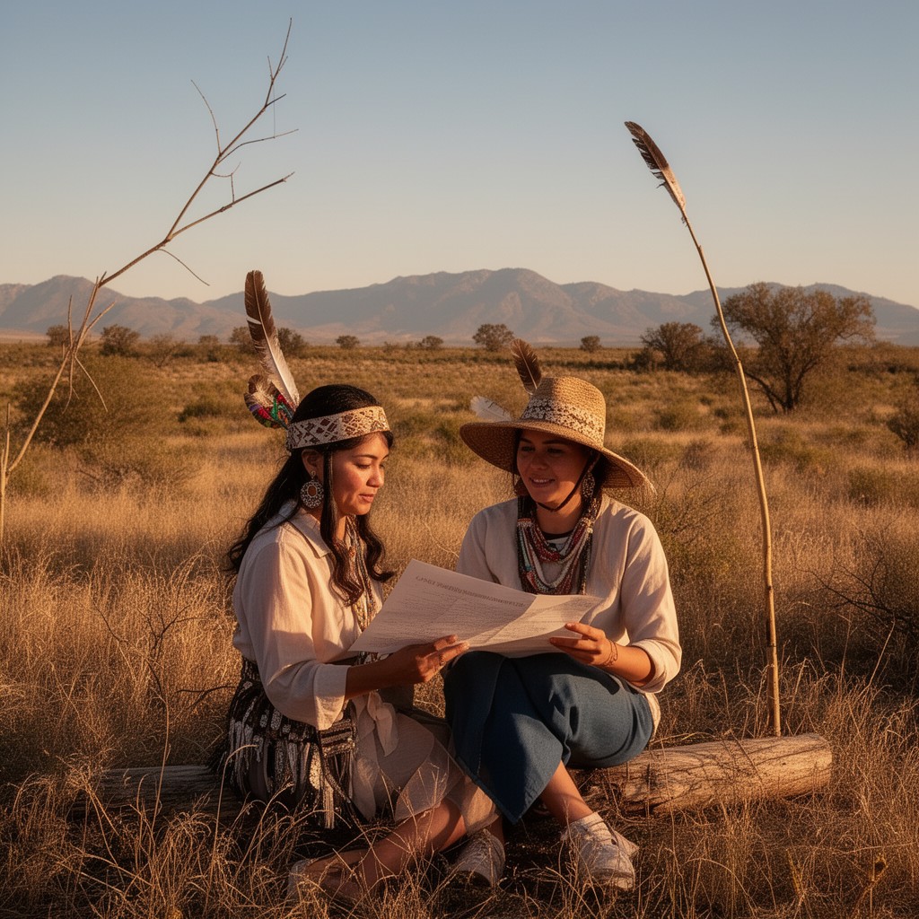 AI-generated illustration of Yavapai language