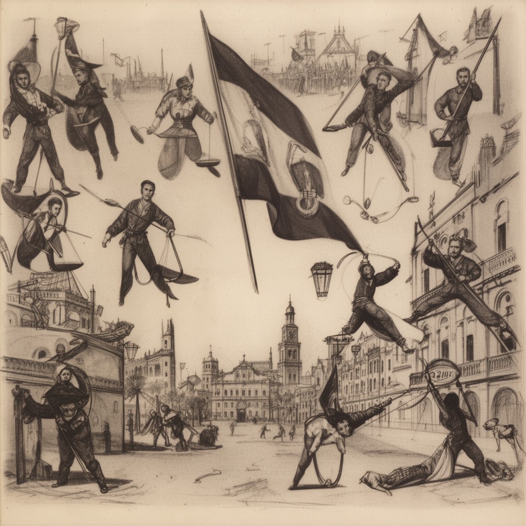 AI-generated illustration of Second Spanish Republic