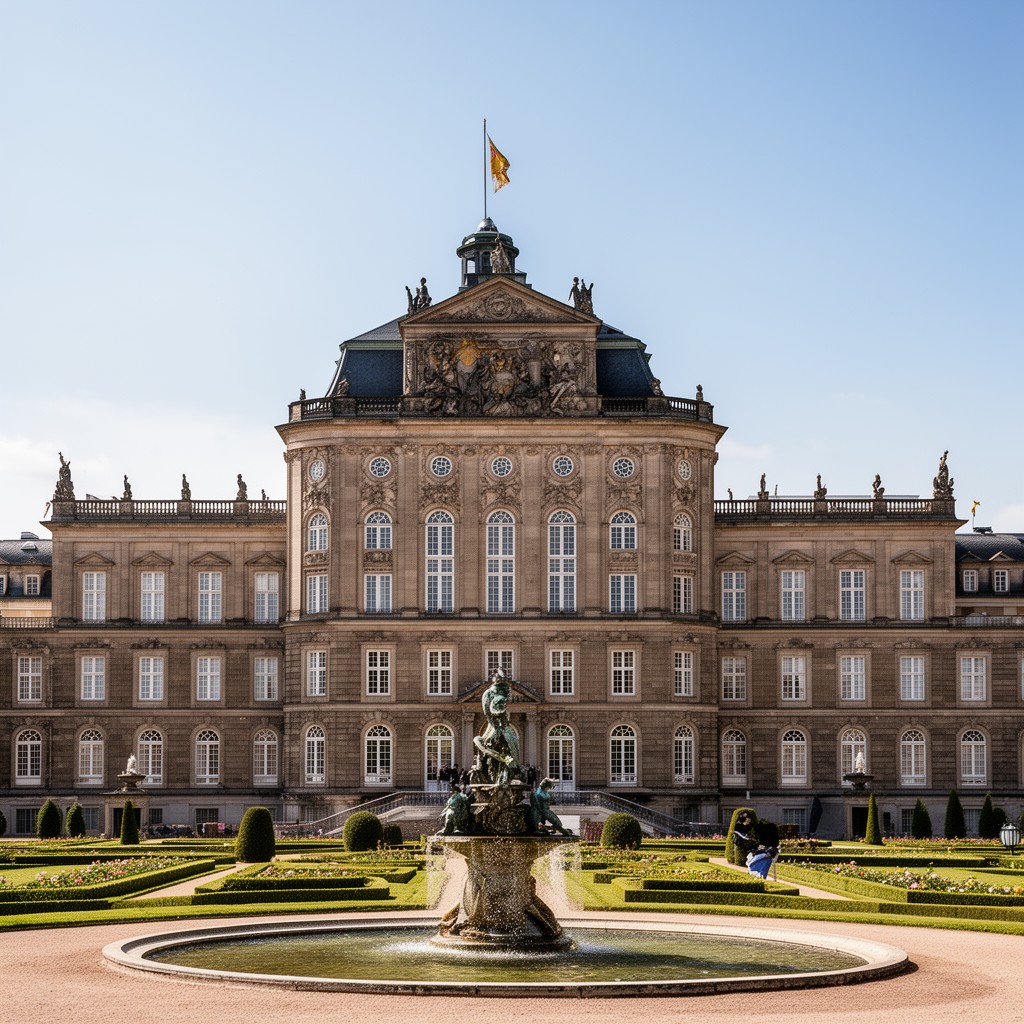 AI-generated illustration of Herrenhausen Palace