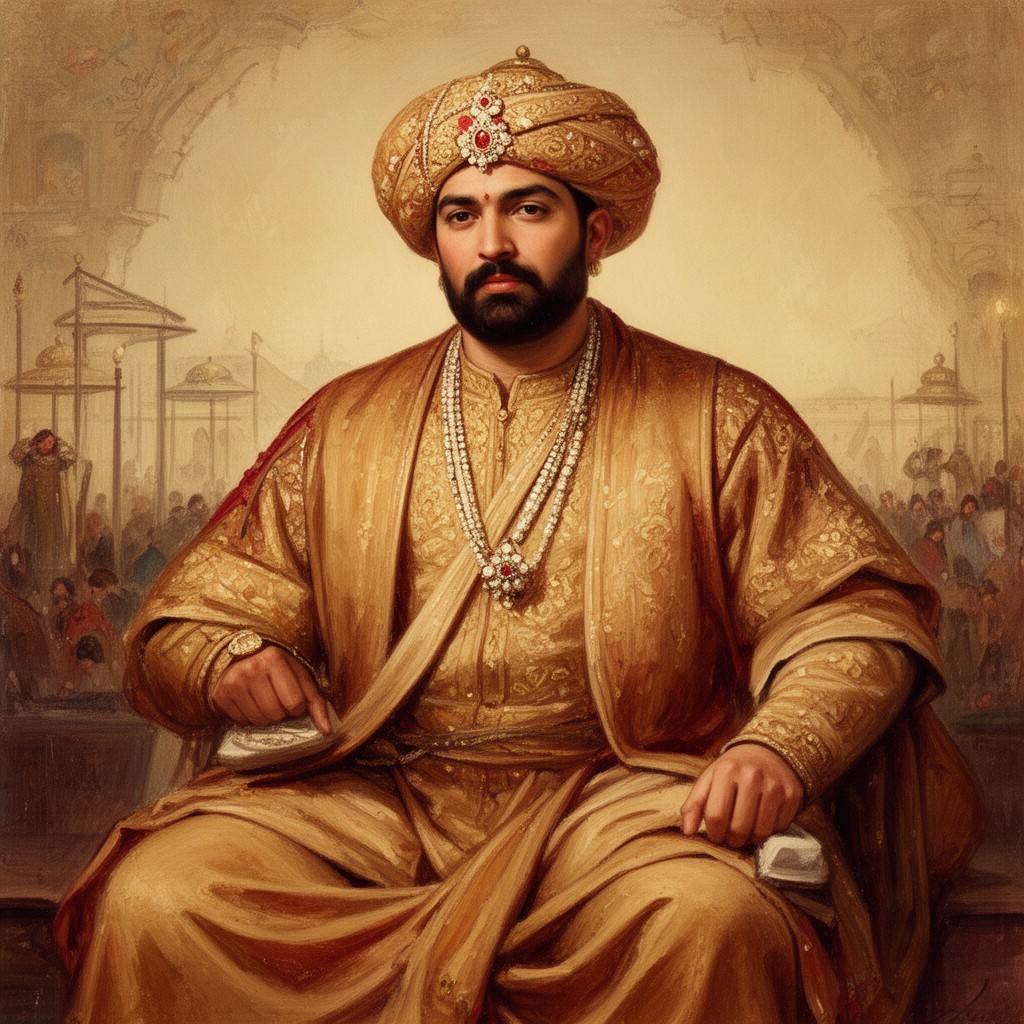 AI-generated illustration of Akbar