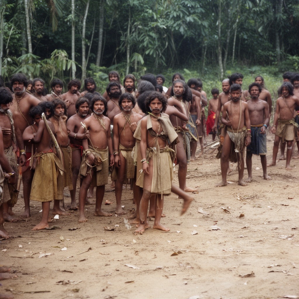 AI-generated illustration of Sentinelese