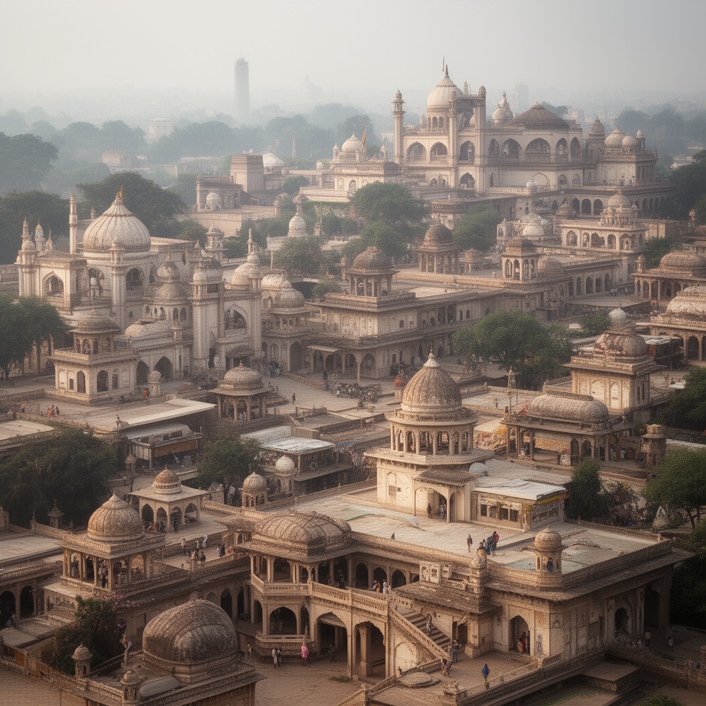 AI-generated illustration of Indian princely states