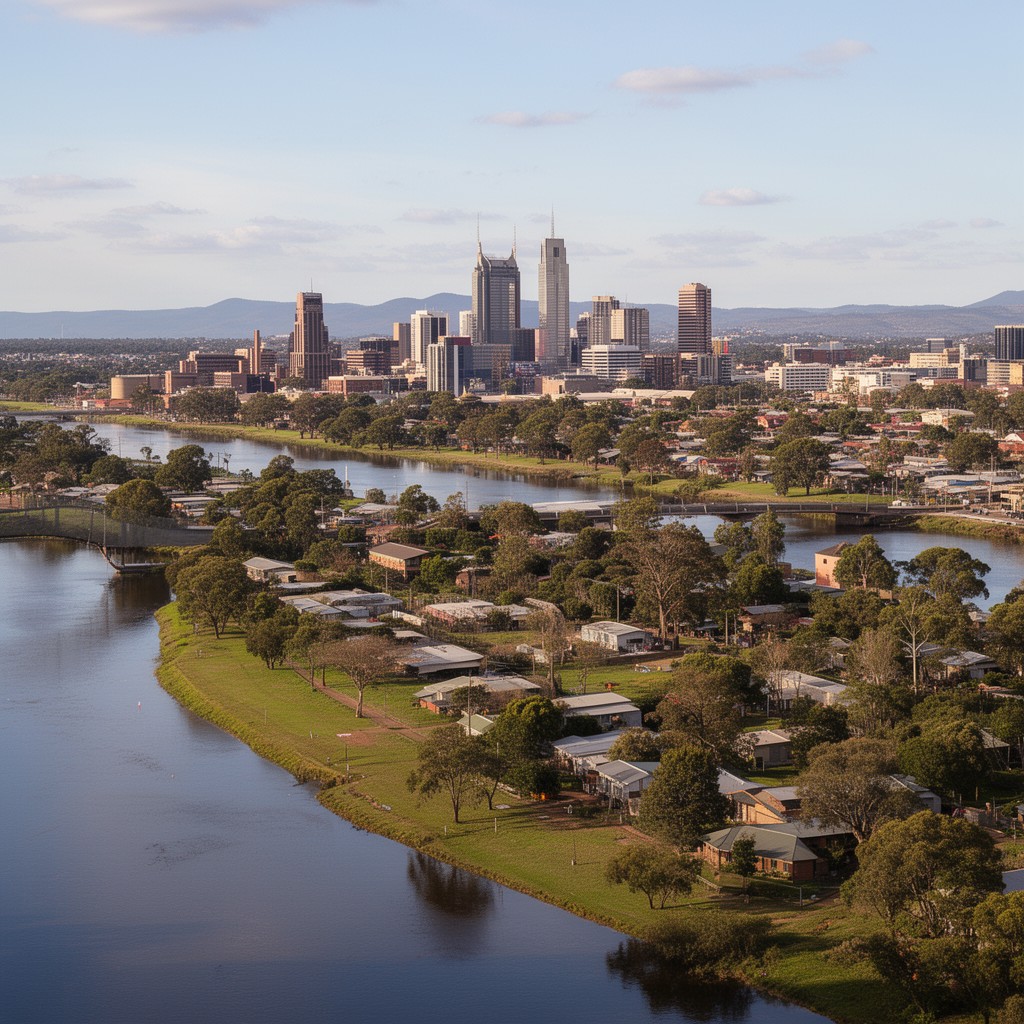 AI-generated illustration of Rockhampton