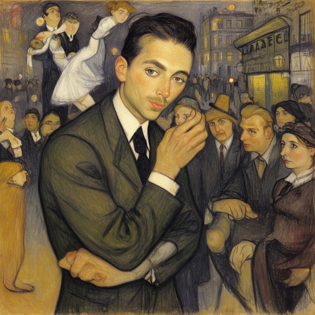 AI-generated illustration of Henri de Toulouse-Lautrec
