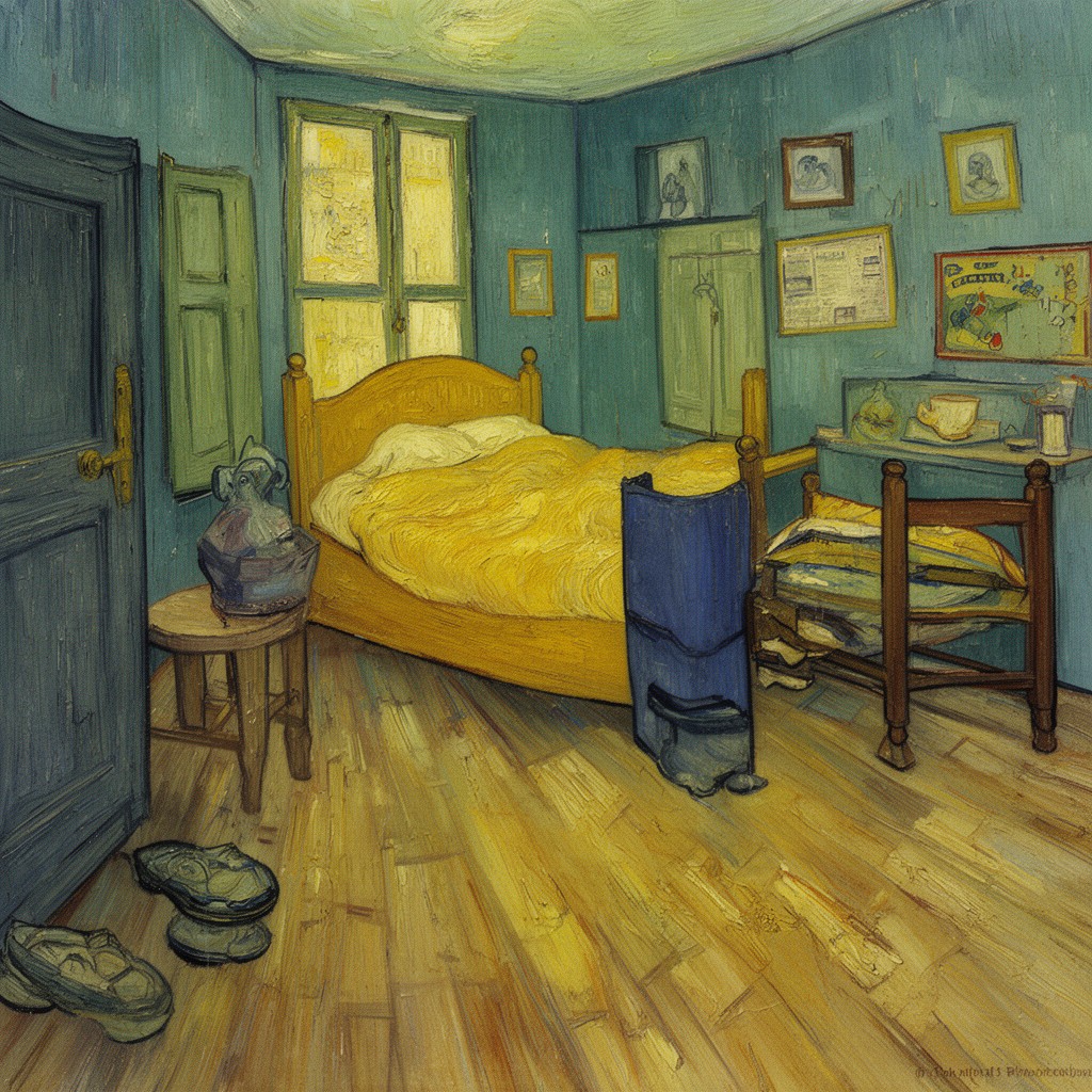 AI-generated illustration of The Bedroom