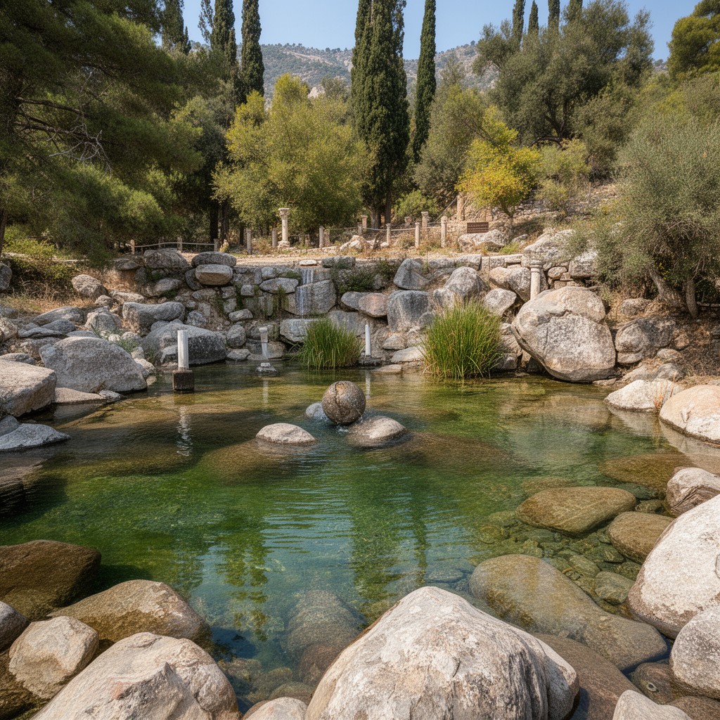 AI-generated illustration of Castalian Spring
