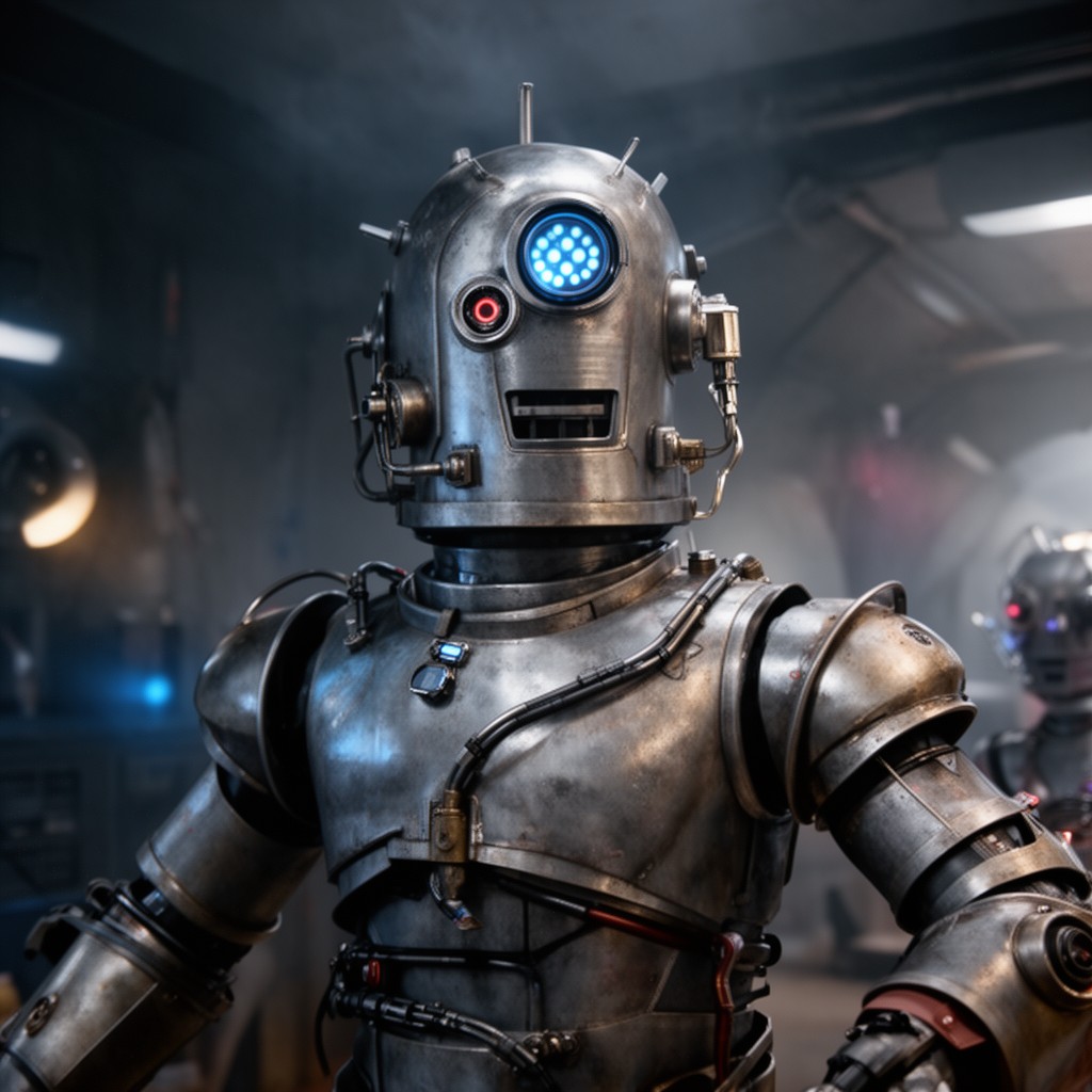 AI-generated illustration of Cybermen