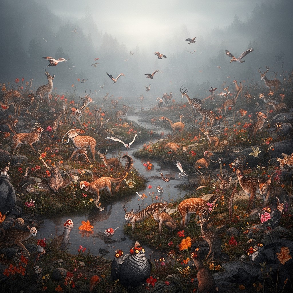 AI-generated illustration of Animalia