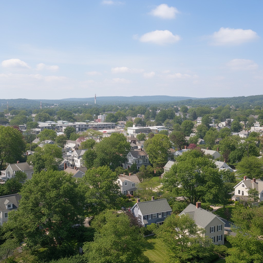 AI-generated illustration of The Town of Homes