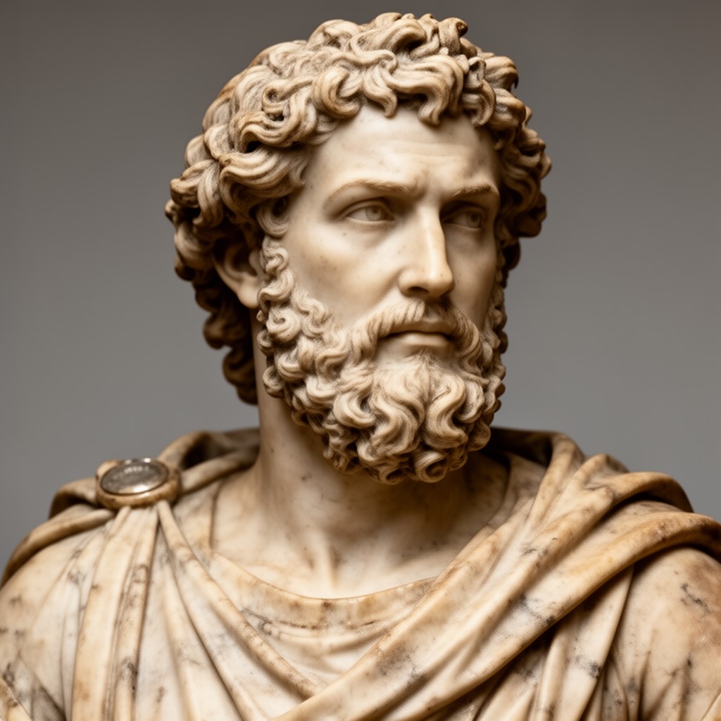 AI-generated illustration of Marcus Aurelius
