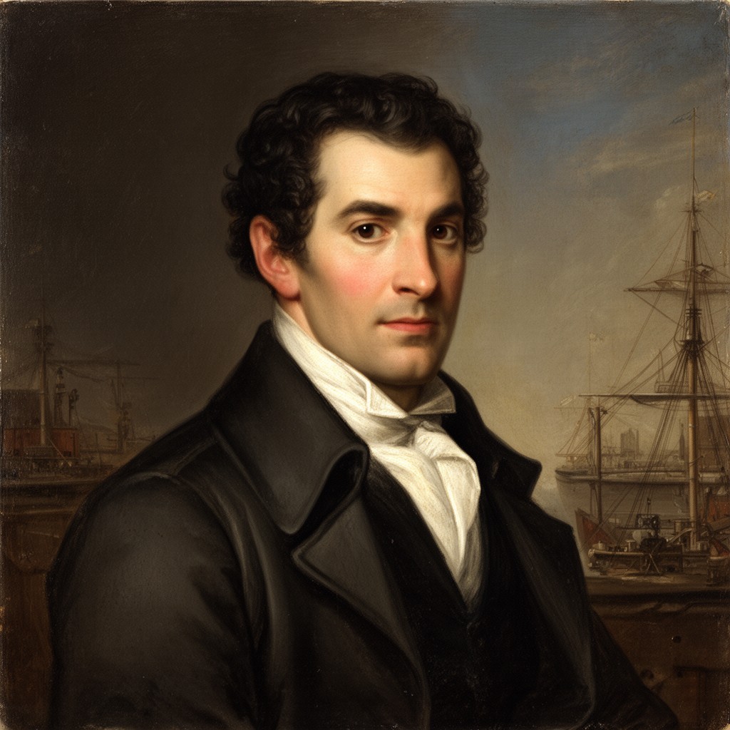 AI-generated illustration of Adelbert von Chamisso