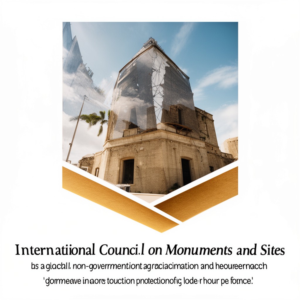 AI-generated illustration of International Council on Monuments and Sites