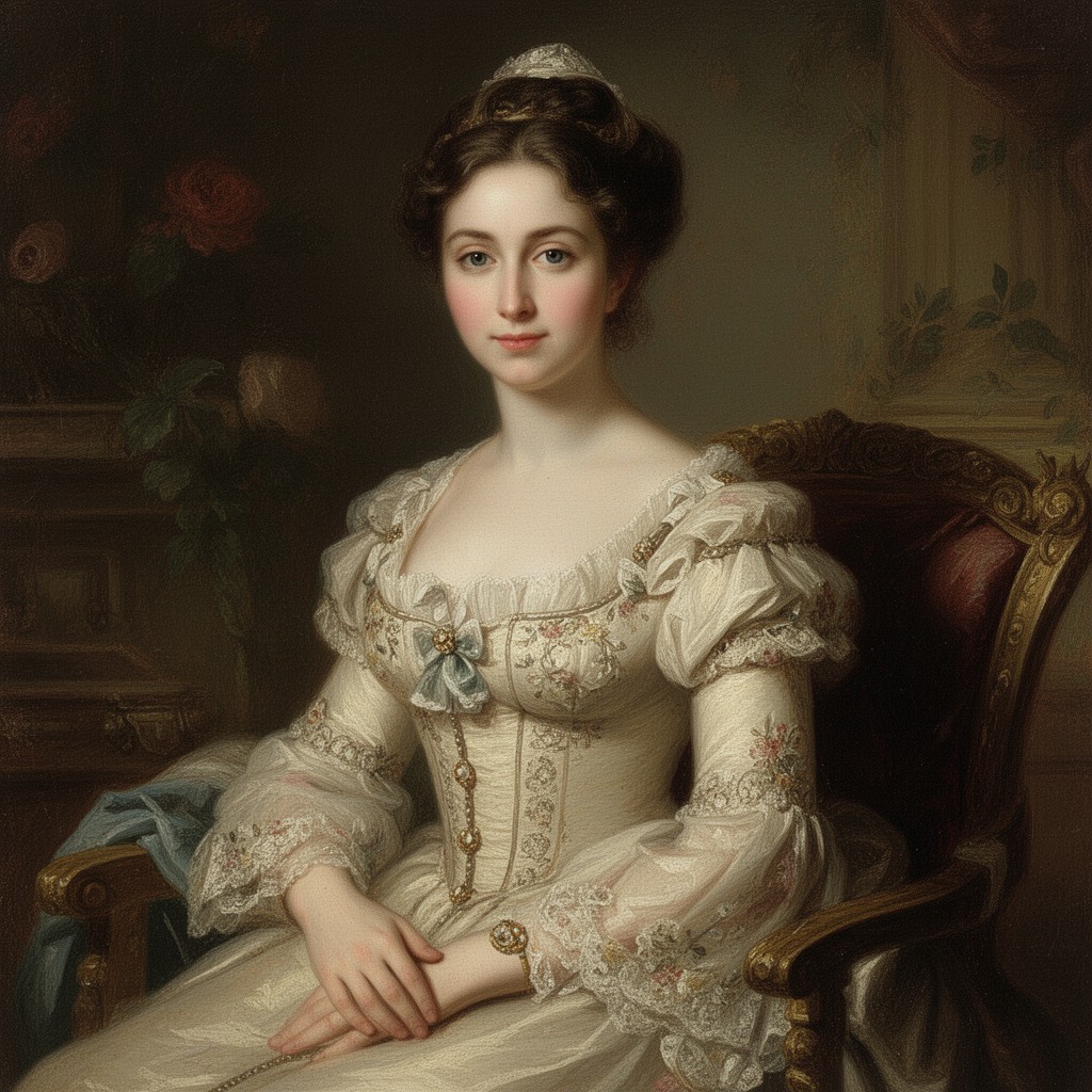 AI-generated illustration of Caroline Bonaparte