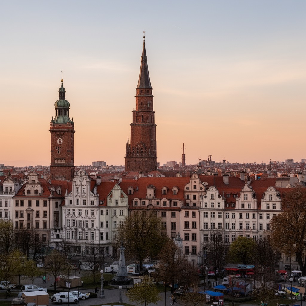 AI-generated illustration of Poznań