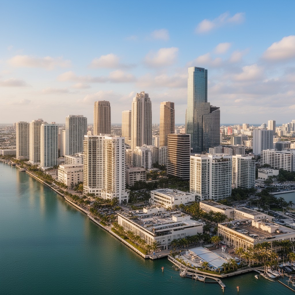 AI-generated illustration of Downtown Miami