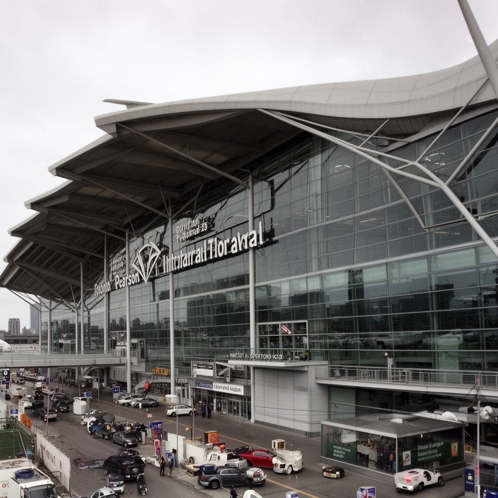 AI-generated illustration of Toronto Pearson International Airport